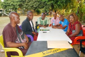 EU ABUJA CHAPTER EXCO MEMBERS AT A MEETING